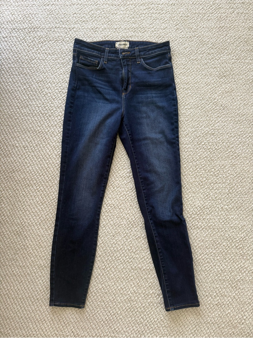 NWOT L’AGENCE MARGOT HIGH-RISE SKINNY JEANS COLOR: BALTIC